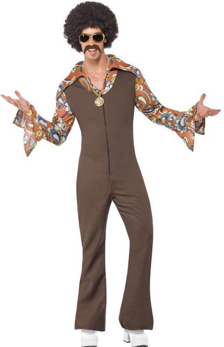 Hippie Kostuum | Groovy Boogie | Man | Large | Carnaval kostuum | Verkleedkleding